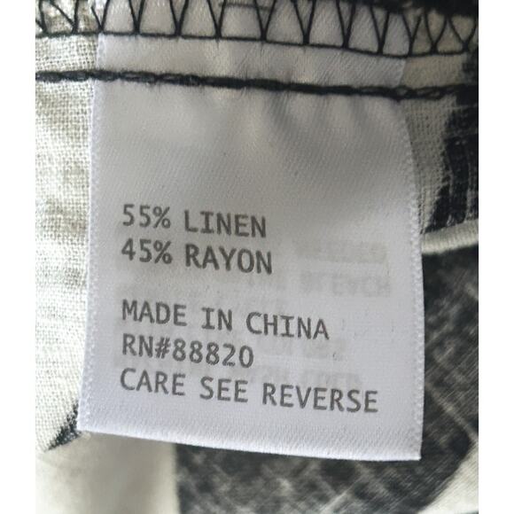 Rachel Zoe Zebra Print Linen Blend Wide-Leg Palazzo Pants Women's XS - Picture 7 of 7